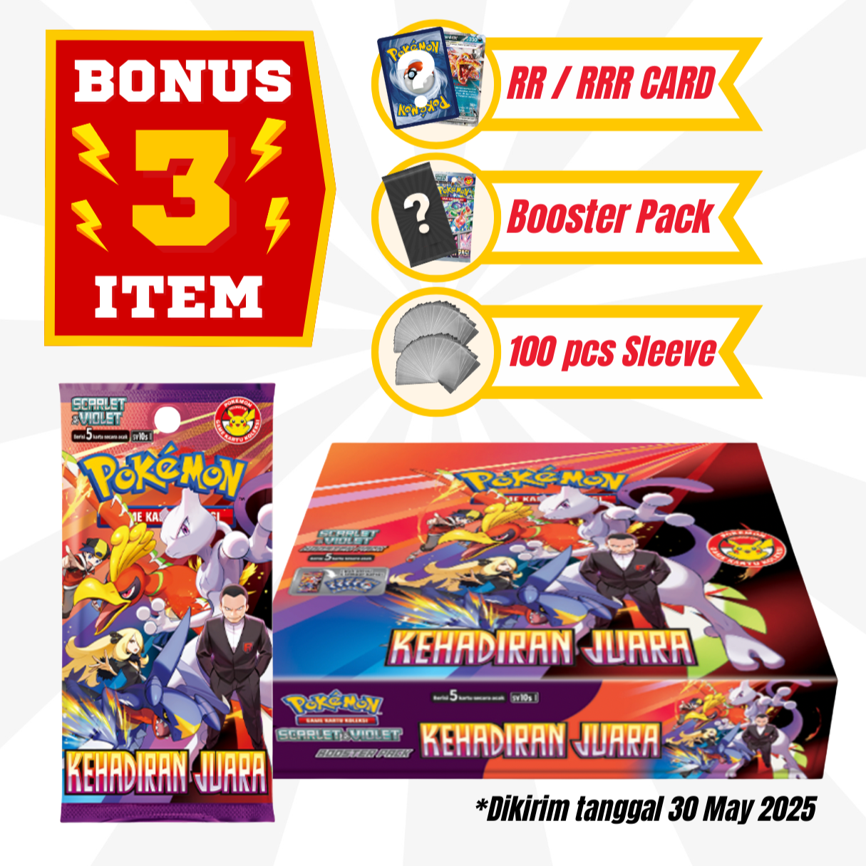 Pokemon Booster Pack / Box KEHADIRAN JUARA SV10
